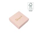 Caja de cartón fsc® para colgante o conjunto color rosa 86x86x33 mm F81-RC