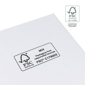 Caja FSC® para Colgante o Conjunto blanca Packaging de Joyería Personalizable F81-B