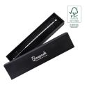 Caja de cartón fsc® para pulsera color negro 233x53x27 mm F51-N