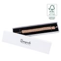 Caja de cartón fsc® para pulsera color blanco 233x53x27 mm F51-B