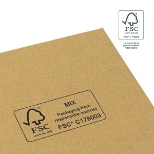 Caja FSC® para Collar o Conjunto Kraft Packaging de Joyería Personalizable F18-K