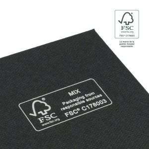 Caja FSC® para Pendientes o Conjunto Negra Packaging de Joyería Personalizable F61-N