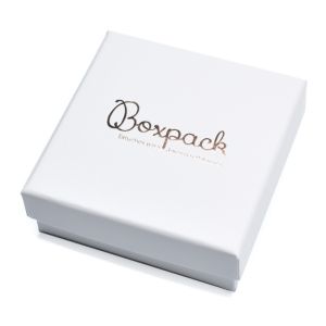Cartón para conjunto de colgante de joyería y bisutería 86x86x33 Mm color blanco IP-81