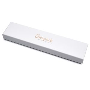 Caja de cartón para pulsera de joyería y bisutería 233x53x27 Mm color blanco ip-51