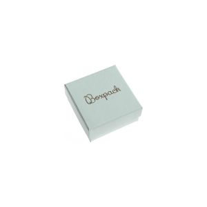 Caja de cartón para juego de pendientes de joyería y bisutería 65x65x29 mm color aguamarina aq-61