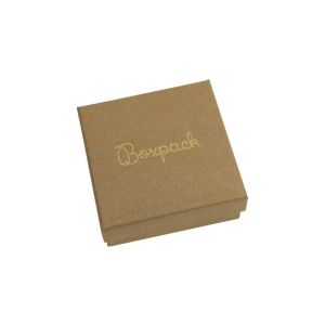 Cartón para conjunto de colgante de joyería y bisutería 86x86x33 Mm color kraft NT-81