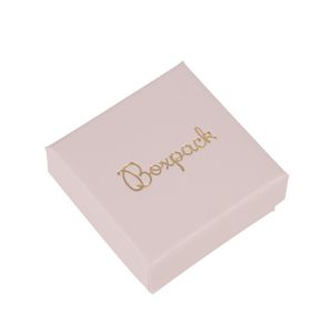 Cartón para pendientes de joyería y bisutería 50x50x23 mm color rosa cuarzo PI-40
