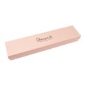 Caja de cartón para pulsera de joyería y bisutería  233x53x23 Mm color rosa cuarzo pi-50
