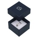 Caja de cartón para anillo o pendientes 51x51x33 mm color azul ep-42-A