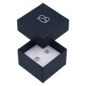 Caja de cartón para anillo o pendientes 51x51x33 mm color azul EP-42-A