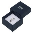 Caja de cartón para anillo o pendientes 51x51x33 mm color azul ep-42