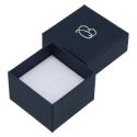 Caja de cartón para anillo o pendientes 51x51x33 mm color azul ep-42
