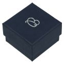 Caja de cartón para anillo o pendientes 51x51x33 mm color azul ep-42