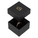 Caja de cartón para anillo o pendientes 51x51x33 mm color negro ep-42-n