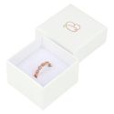 Caja para anillo o pendientes de joyería y bisutería color blanco 51x51x33 Mm IP-42
