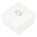 Caja para anillo o pendientes de joyería y bisutería color blanco 51x51x33 Mm IP-42