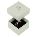 Caja de cartón para anillo o pendientes de joyería y bisutería color gris ST-42