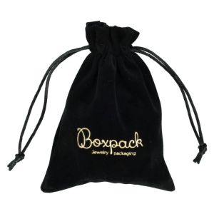 Bolsa de antelina para joyeia y bisuteria color burdeos 105x145 Mm. A-303-BU