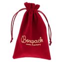 Bolsa de antelina para joyeia y bisuteria color burdeos 120x180 Mm. A-306-BU