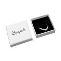 Caja de cartón para pendientes o anillo de joyería y bisutería 51x51x17 Mm color blanco pt-45-b