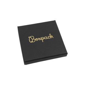 Caja para Colgante o Conjunto Negra Packaging de Joyería Personalizable PT-85-N