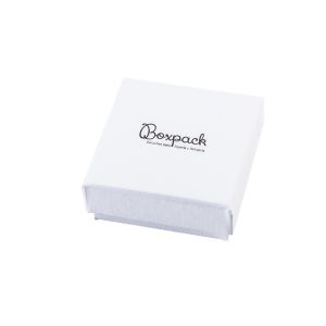 Caja de cartón para gemelos de joyería y bisutería 65X65X29 Mm color blanco MP-61-G