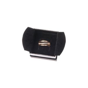Caja de cartón negra para anillo o pendientes de joyería, bisutería y joyas  SA-42-N