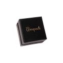 Caja de cartón negra para anillo o pendientes de joyería, bisutería y joyas  SA-42-N
