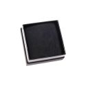 Caja de cartón negra para pendientes o conjunto de joyería, bisutería y joyas 65x65x38 Mm SA-61-N