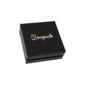 Caja de cartón blanca y negra para colgante o conjunto de joyería, bisutería y joyas 87x87x38 Mm.  SA-81-N
