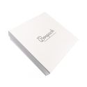Caja de cartón para conjunto de colgante de joyería y bisutería  167x167x33 Mm color marfil ip-18
