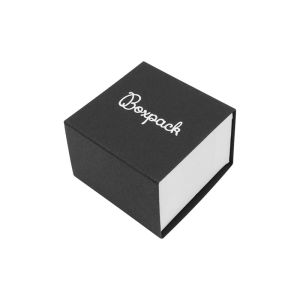 Caja de cartón para anillo o pendientes color negro 48x48x33 mm SL-42-N-B