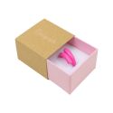 Caja de cartón para anillo o pendientes color kraft 48x48x33 mm SL-42-K-RS