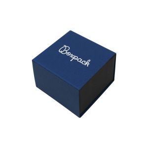 Caja de cartón para anillo o pendientes color azul 48x48x33 mm SL-42-A-N
