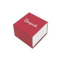 Caja de cartón para anillo o pendientes color rojo 48x48x33 mm SL-42-R-B