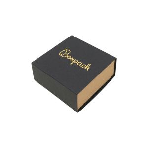 Caja de cartón para pendientes o conjunto color negro 62x62x28 mm SL-61-N-K