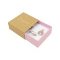 Caja de cartón para pendientes o conjunto color kraft 62x62x28 mm SL-61-K-RS