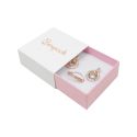 Caja de cartón para pendientes o conjunto color blanco 62x62x28 mm SL-61-B-RS