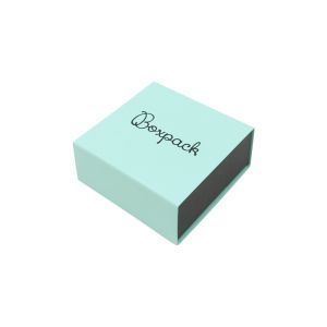 Caja de cartón para pendientes o conjunto color aguamarina 62x62x28 mm SL-61-AQ-N