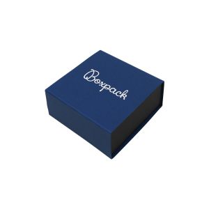 Caja de cartón para pendientes o conjunto color azul 62x62x28 mm SL-61-A-N