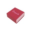 Caja de cartón para pendientes o conjunto color rojo 62x62x28 mm SL-61-R-RS