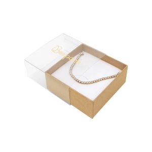 Caja de cartón para pendientes o conjunto color transparente 62x62x28 mm SL-61-TR-K