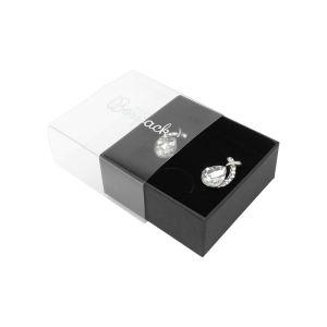 Caja de cartón para pendientes o conjunto color transparente 62x62x28 mm SL-61-TR-N