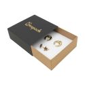 Caja de cartón para colgante o conjunto color negro 83x83x33 mm SL-81-N-K