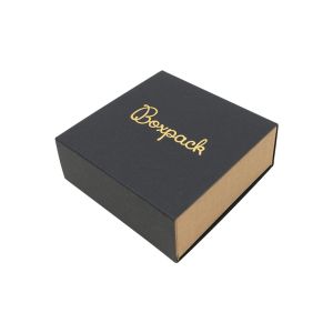 Caja de cartón para colgante o conjunto color negro 83x83x33 mm SL-81-N-K