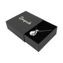 Caja de cartón para colgante o conjunto color negro 83x83x33 mm SL-81-N-N