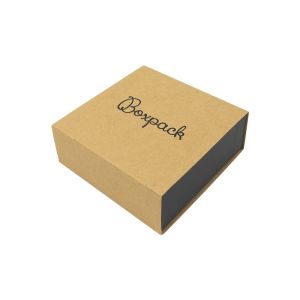 Caja de cartón para colgante o conjunto color kraft 83x83x33 mm SL-81-K-N