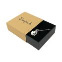 Caja de cartón para colgante o conjunto color kraft 83x83x33 mm SL-81-K-N