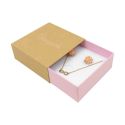 Caja de cartón para colgante o conjunto color kraft 83x83x33 mm SL-81-K-RS