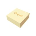 Caja de cartón para colgante o conjunto color amarillo 83x83x33 mm SL-81-AM-K